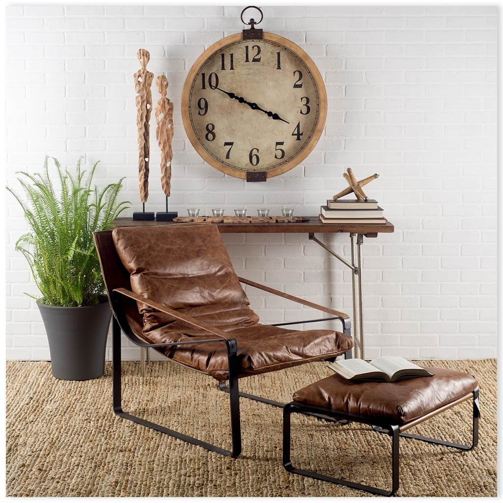 Dark Brown Wooden Jack Sculpture