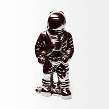 Over The Moon Silverplated Astronaut Sculpture
