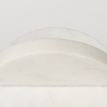 Petite White Marble Circular Sculpture