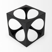Matte Black Metal Square Sculpture