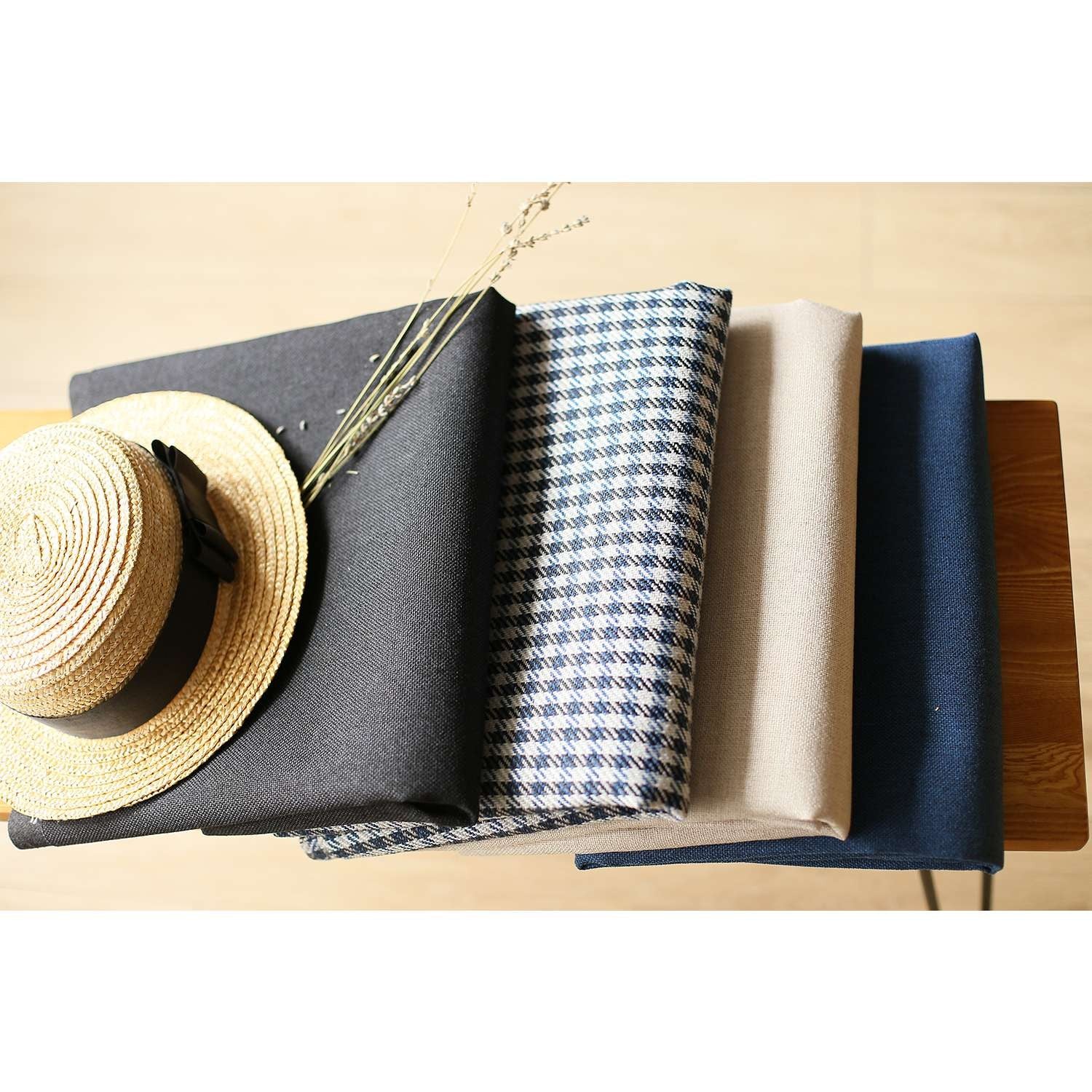 Set Of 4 Black Houndstooth Lumbar Pillow Covers