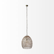 Metallic Woven Hanging Pendant Light