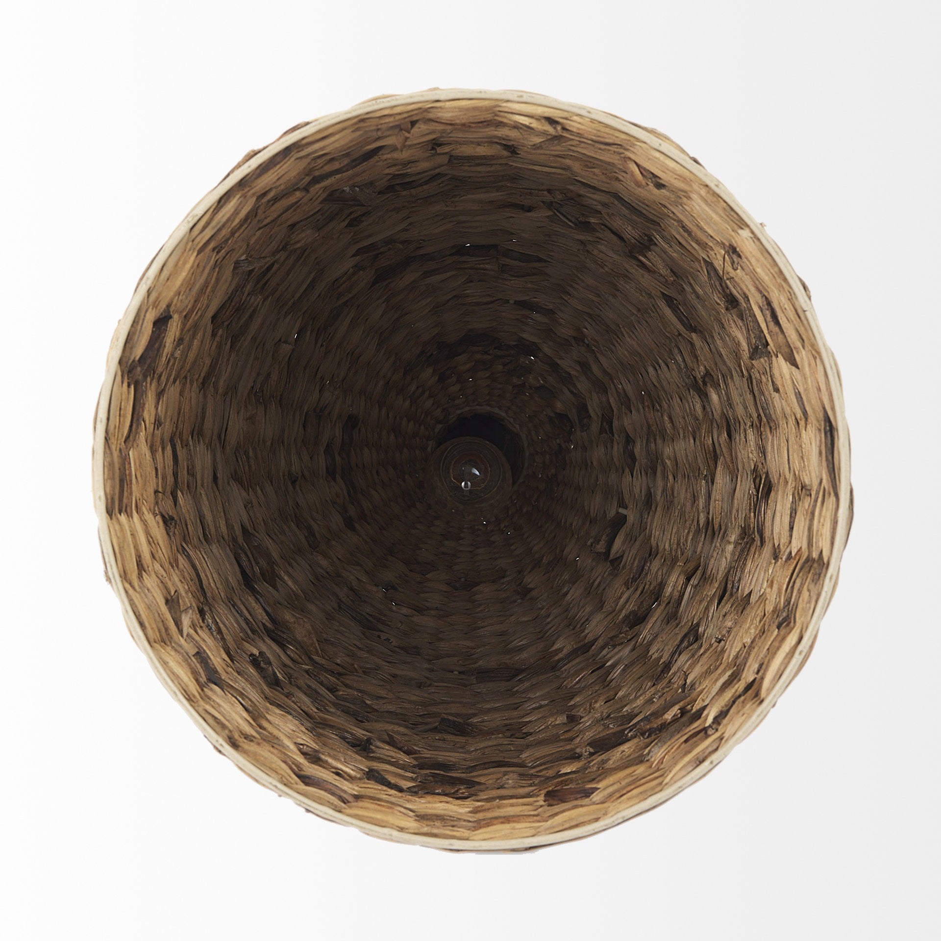 Brown Wicker Hanging Pendant Light