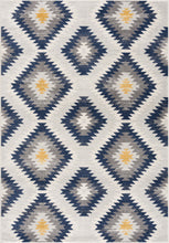 2’ X 10’ Blue And Gray Kilim Pattern Runner Rug