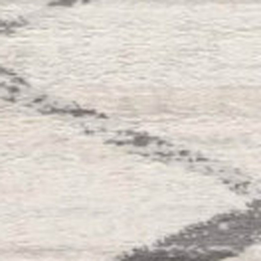 Gray Modern Abstract Pattern Runner Rug - 2’ x 10’