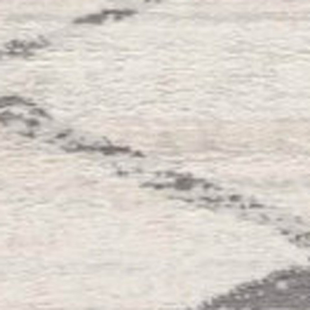 Gray Modern Abstract Pattern Runner Rug - 2’ x 10’