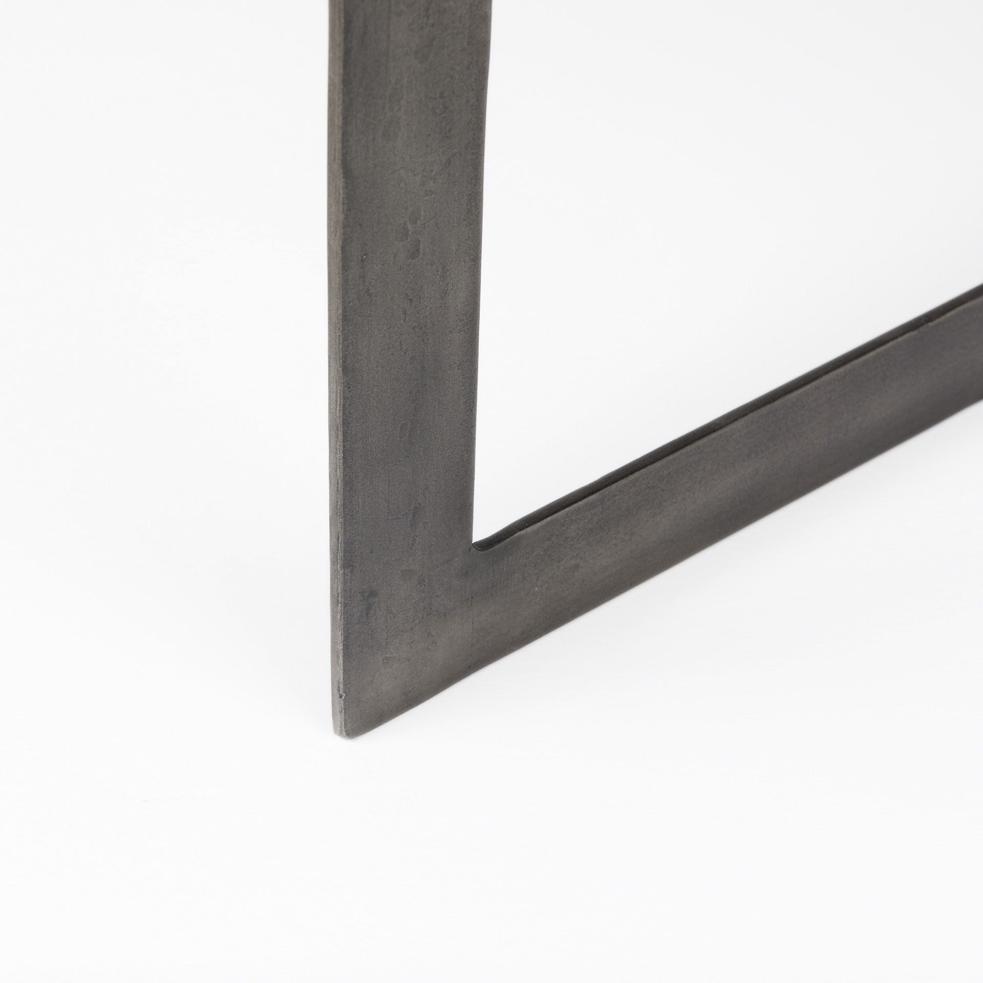 Mesa de centro de madera y metal marrón oscuro