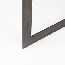 Mesa de centro de madera y metal marrón oscuro