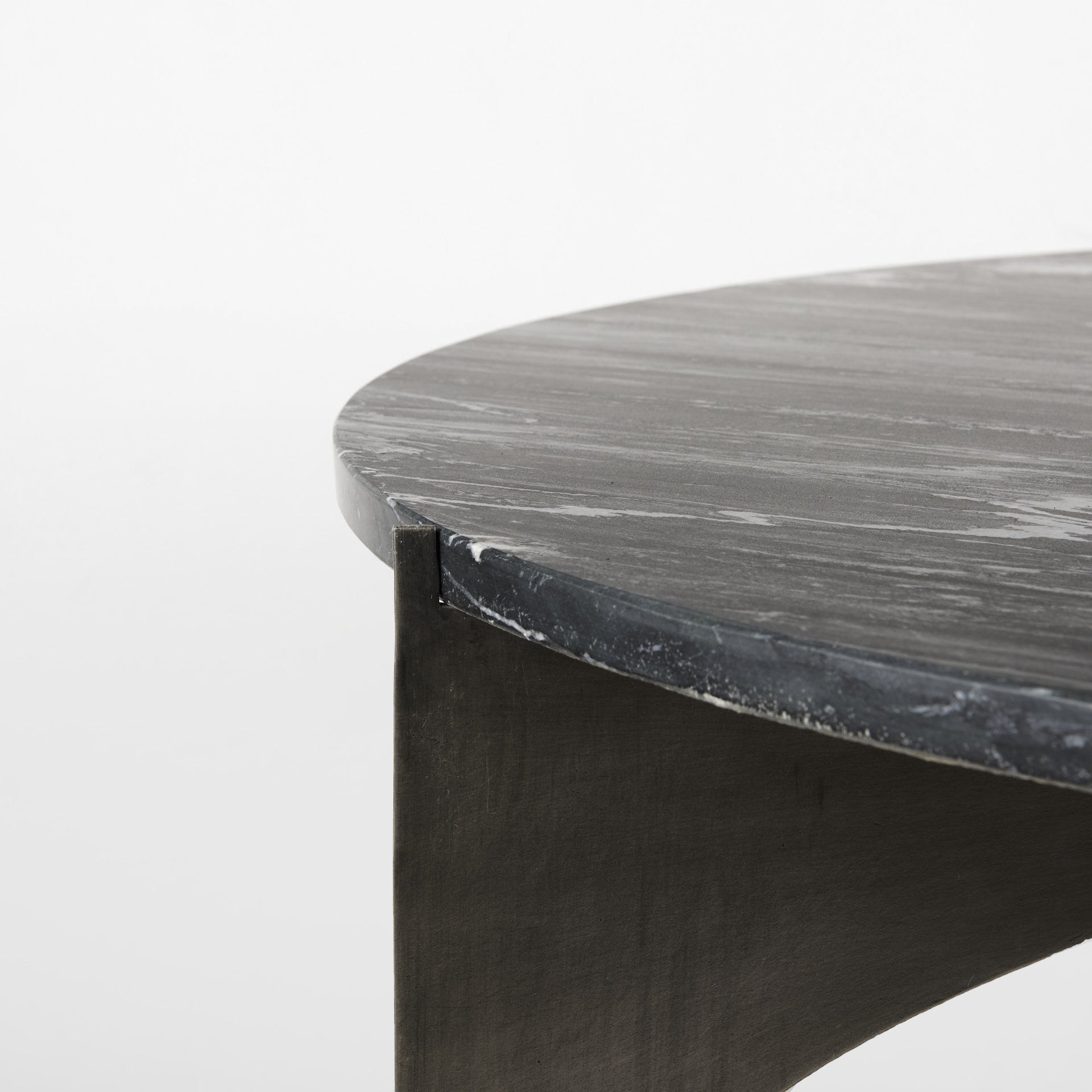 Contemporary Black Marble Coffee Table