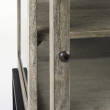 Rustic Dark Gray And Black Shadowbox Cabinet