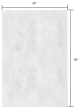 4’ X 5’ White Solid Modern Area Rug