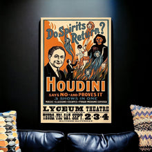 Houdini Spirits Vintage Magic Unframed Print Wall Art