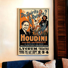 Houdini Spirits Vintage Magic Unframed Print Wall Art