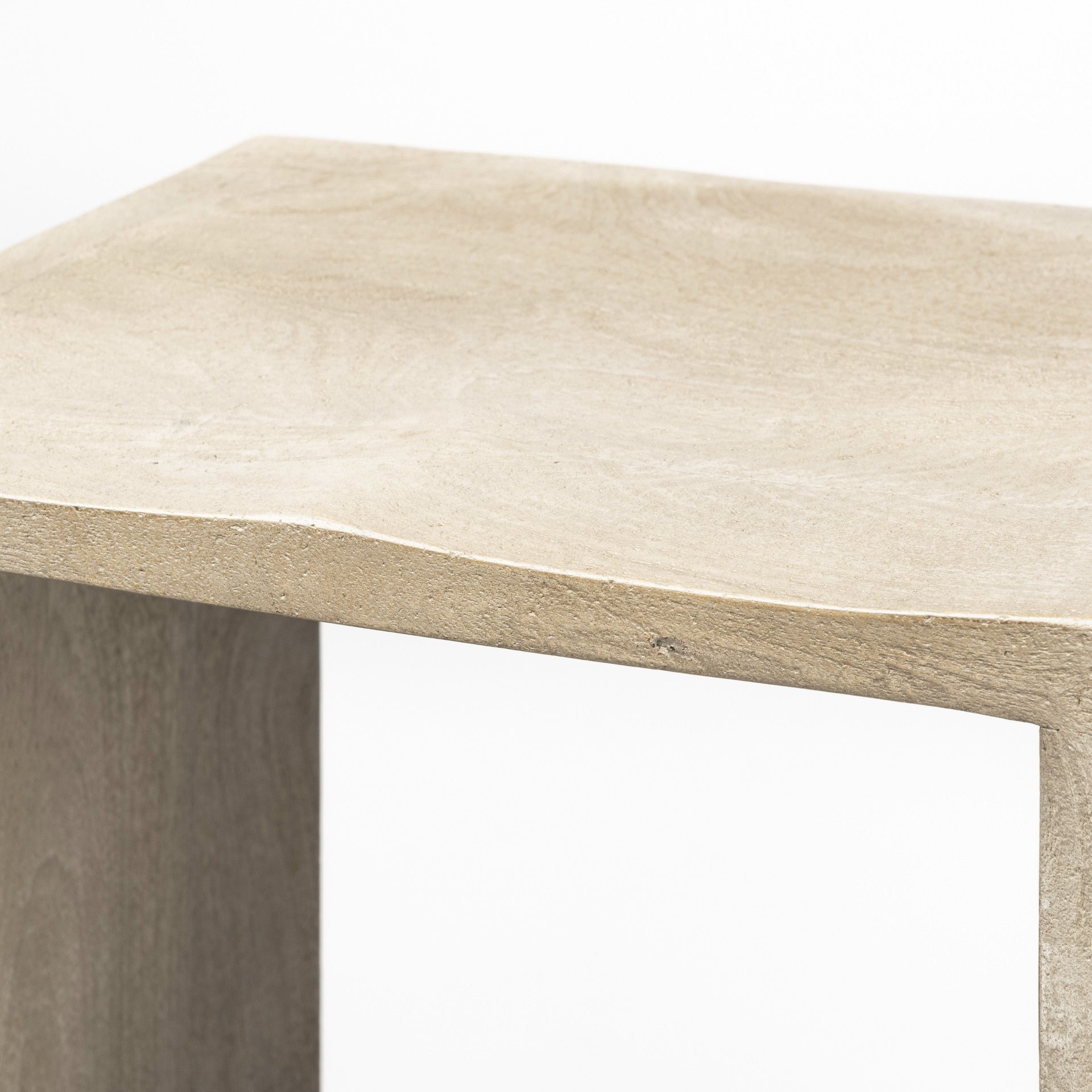 26" Minimal Cool Gray Brown Wood Counter Stool