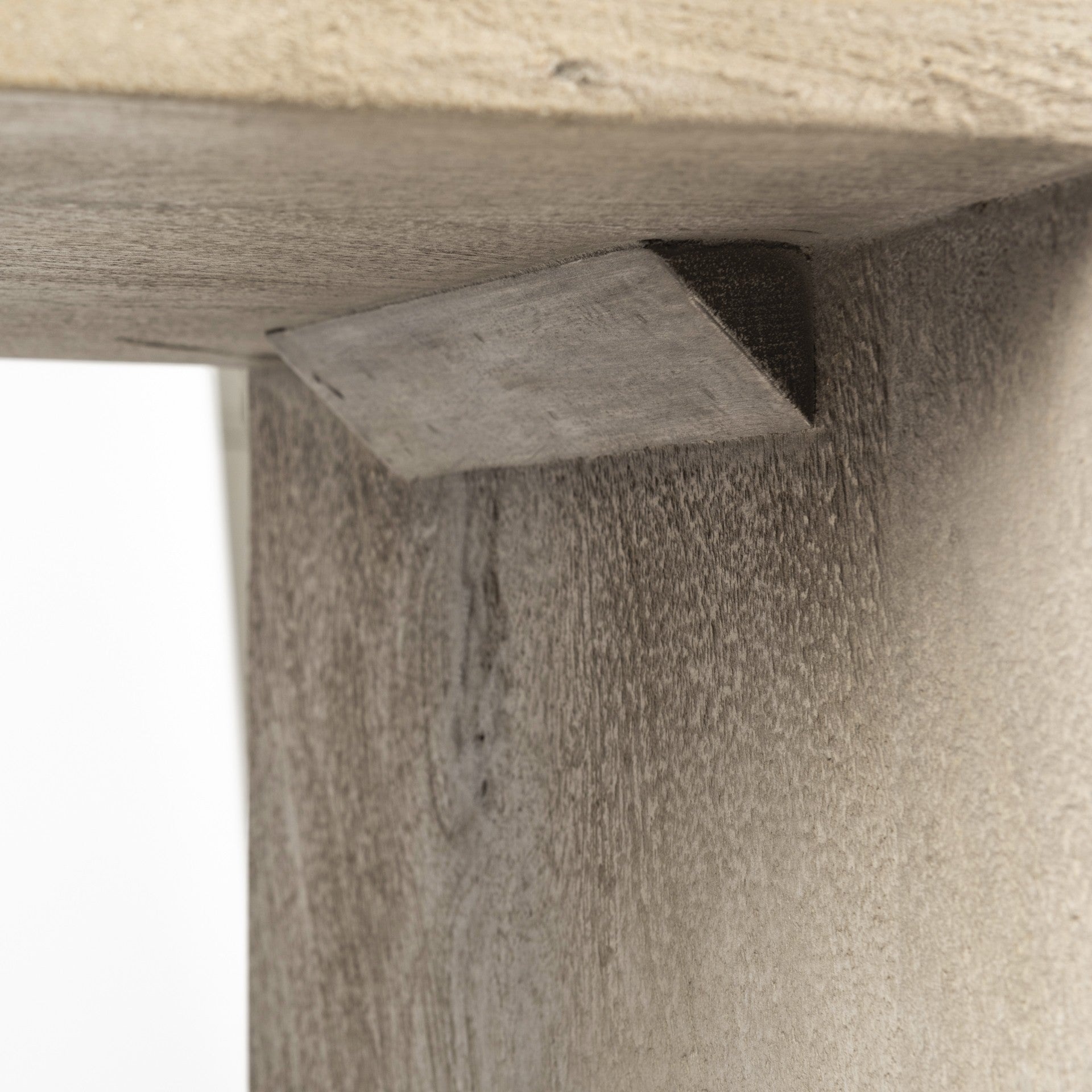 26" Minimal Cool Gray Brown Wood Counter Stool