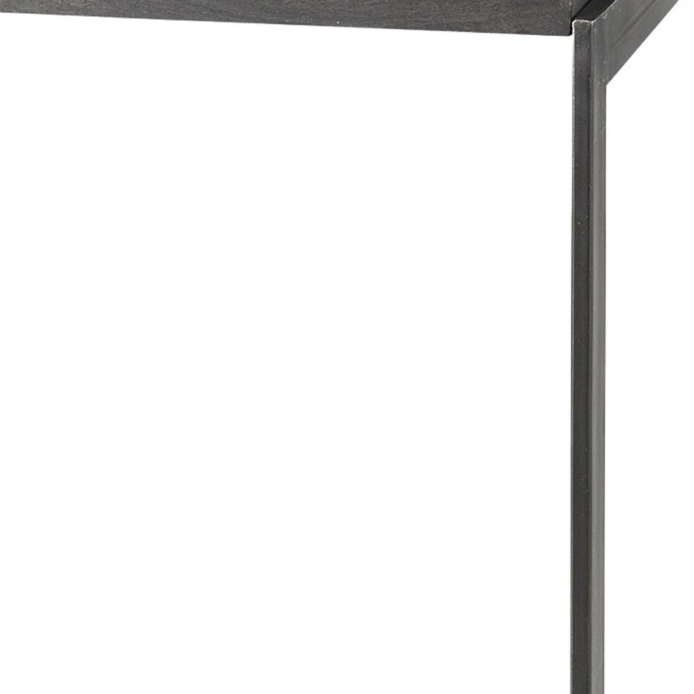 30" Black Cheeky Wood And Metal Bar Stool