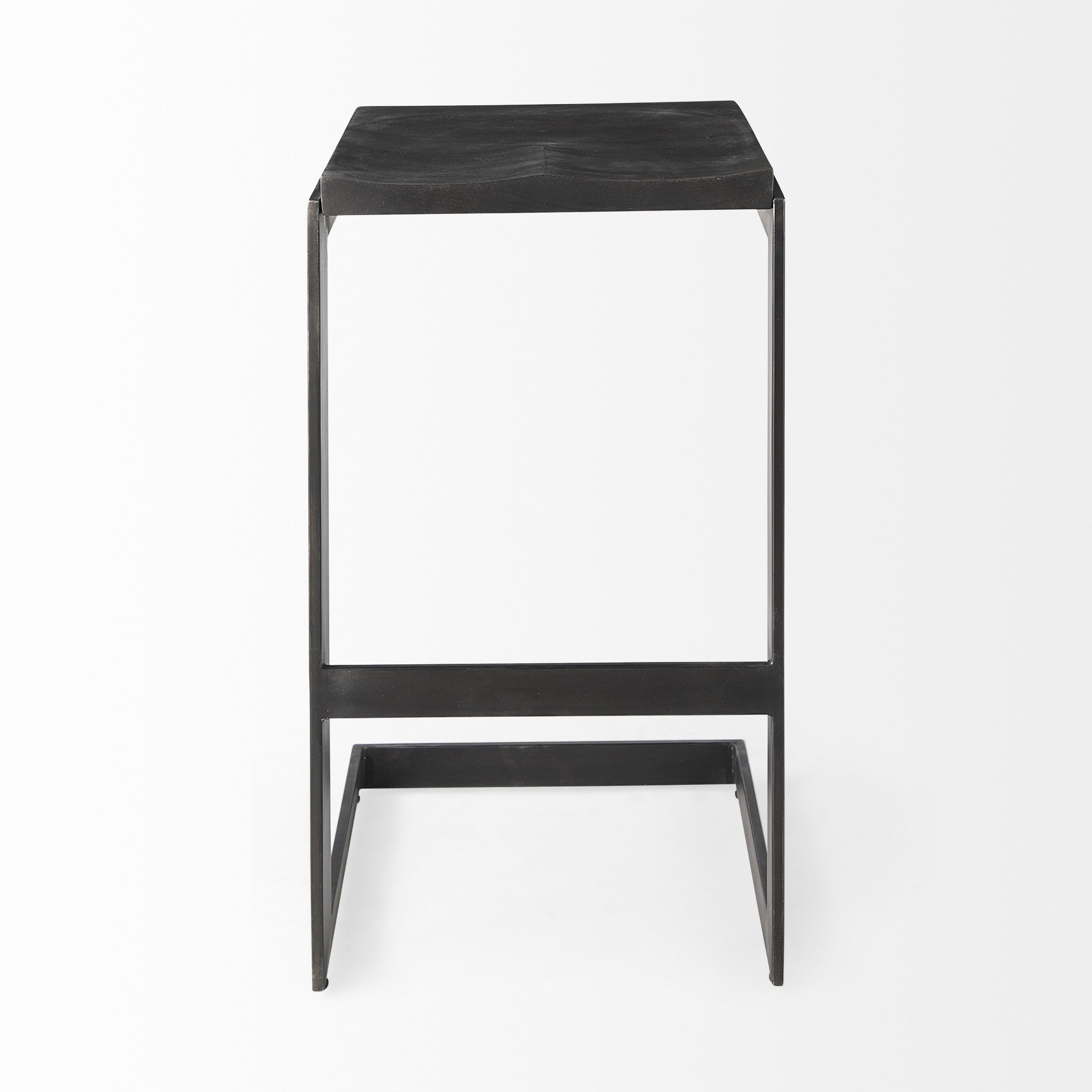 30" Black Cheeky Wood And Metal Bar Stool