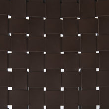 Dark Brown Woven Leather Bar Stool