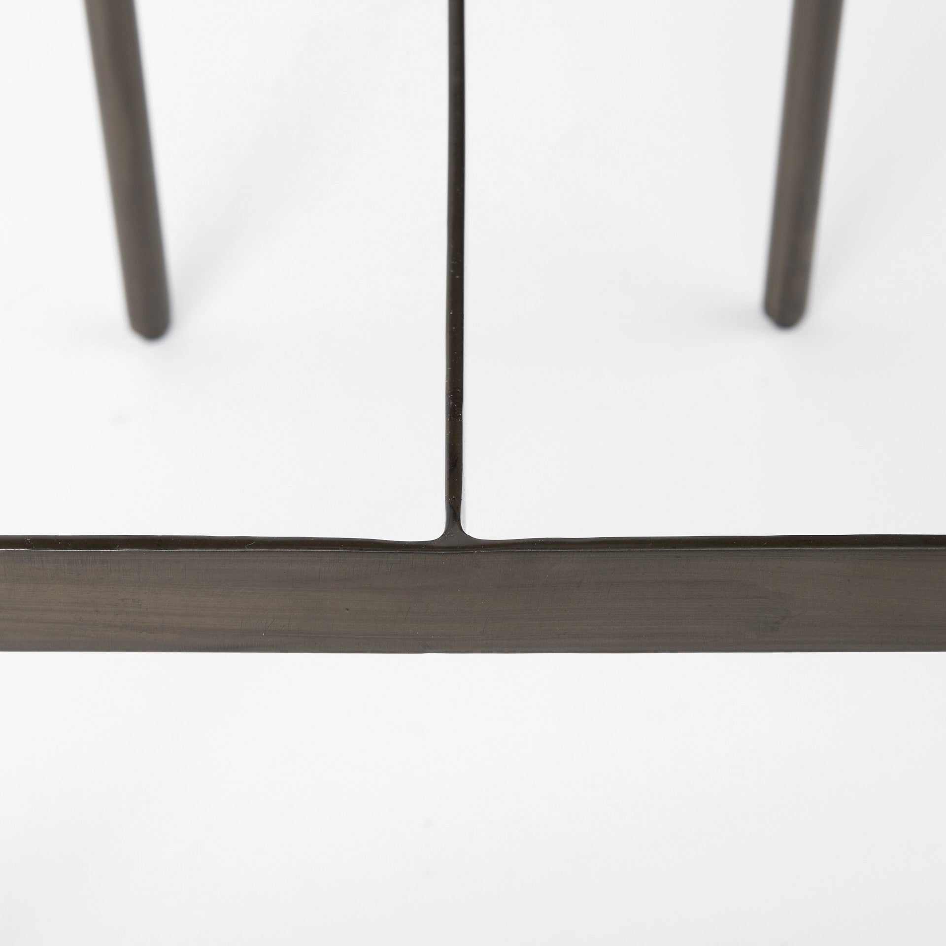 Black Leather Bar Stool With Gold Metal Frame