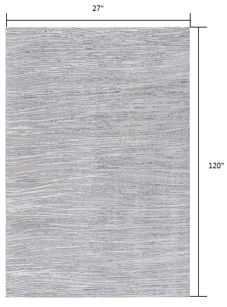 Blue Abstract Strokes Runner Rug - 2’ x 10’