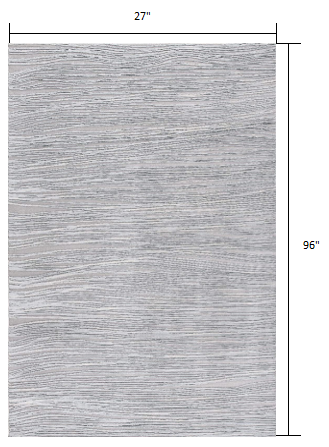 Blue Abstract Strokes Runner Rug - 2’ x 10’