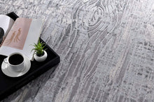 Blue Abstract Strokes Runner Rug - 2’ x 10’