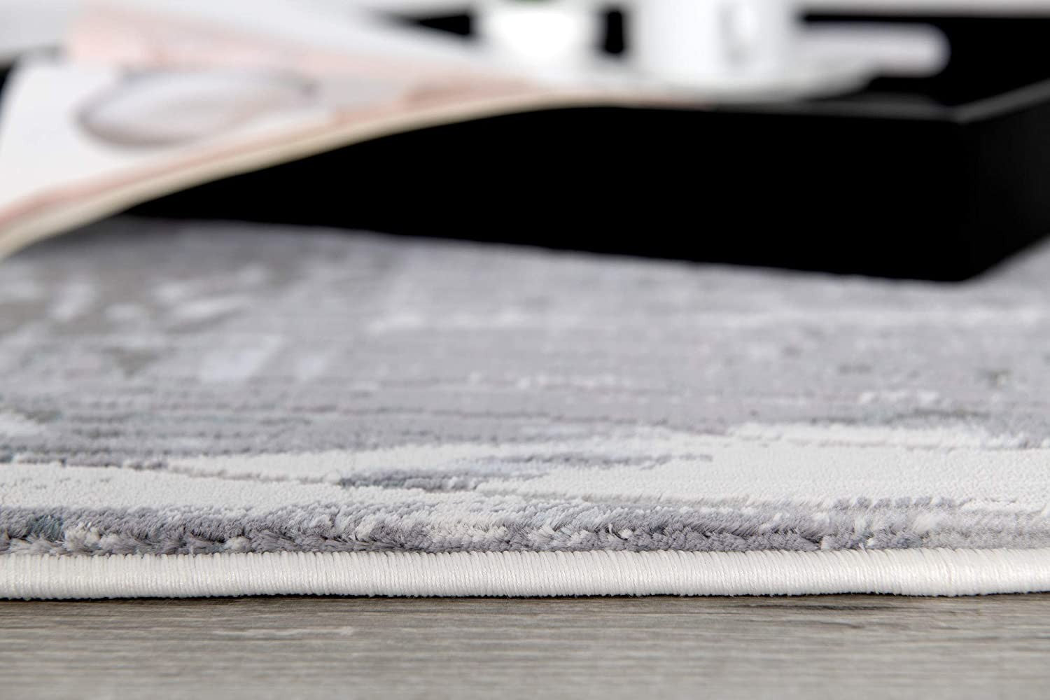 Blue Abstract Strokes Runner Rug - 2’ x 10’