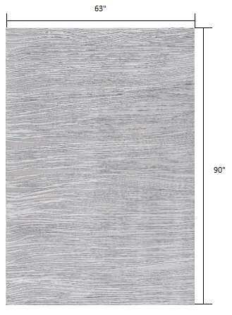 Blue Abstract Strokes Runner Rug - 2’ x 10’