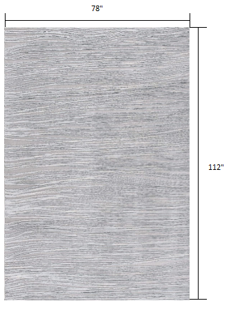 Blue Abstract Strokes Runner Rug - 2’ x 10’