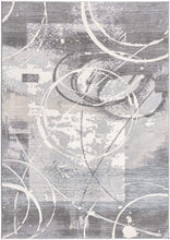 5’ X 8’ Gray Abstract Splatter Area Rug