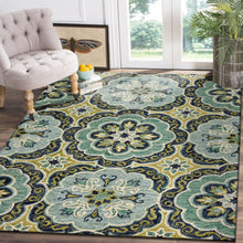 8’ X 10' Green Floral Artwork Area Rug