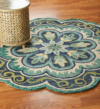 8’ X 10' Green Floral Artwork Area Rug