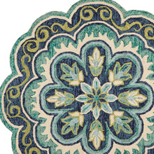 8’ X 10' Green Floral Artwork Area Rug