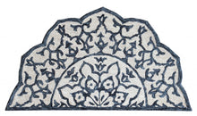 Navy And White Decorative Hearth Rug - 2’ x 4’