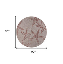 Beige Indoor Outdoor Area Rug - 5' x 7'