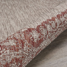 Beige Indoor Outdoor Area Rug - 5' x 7'