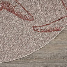 Beige Indoor Outdoor Area Rug - 5' x 7'