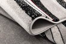 4’ X 6’ Gray Modern Geometric Area Rug