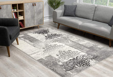 2’ X 10’ Gray Faded Filigree Pattern Runner Rug