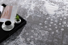 5’ X 8’ Gray Distressed Abstract Area Rug