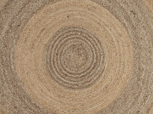 Two Toned Natural Jute Area Rug