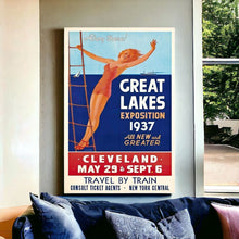 Great Lakes 1937 Vintage Travel Poster Wall Art - 24