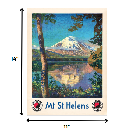 Mt. St. Helens C1920S Vintage Travel Poster Wall Art - 36" x 48"