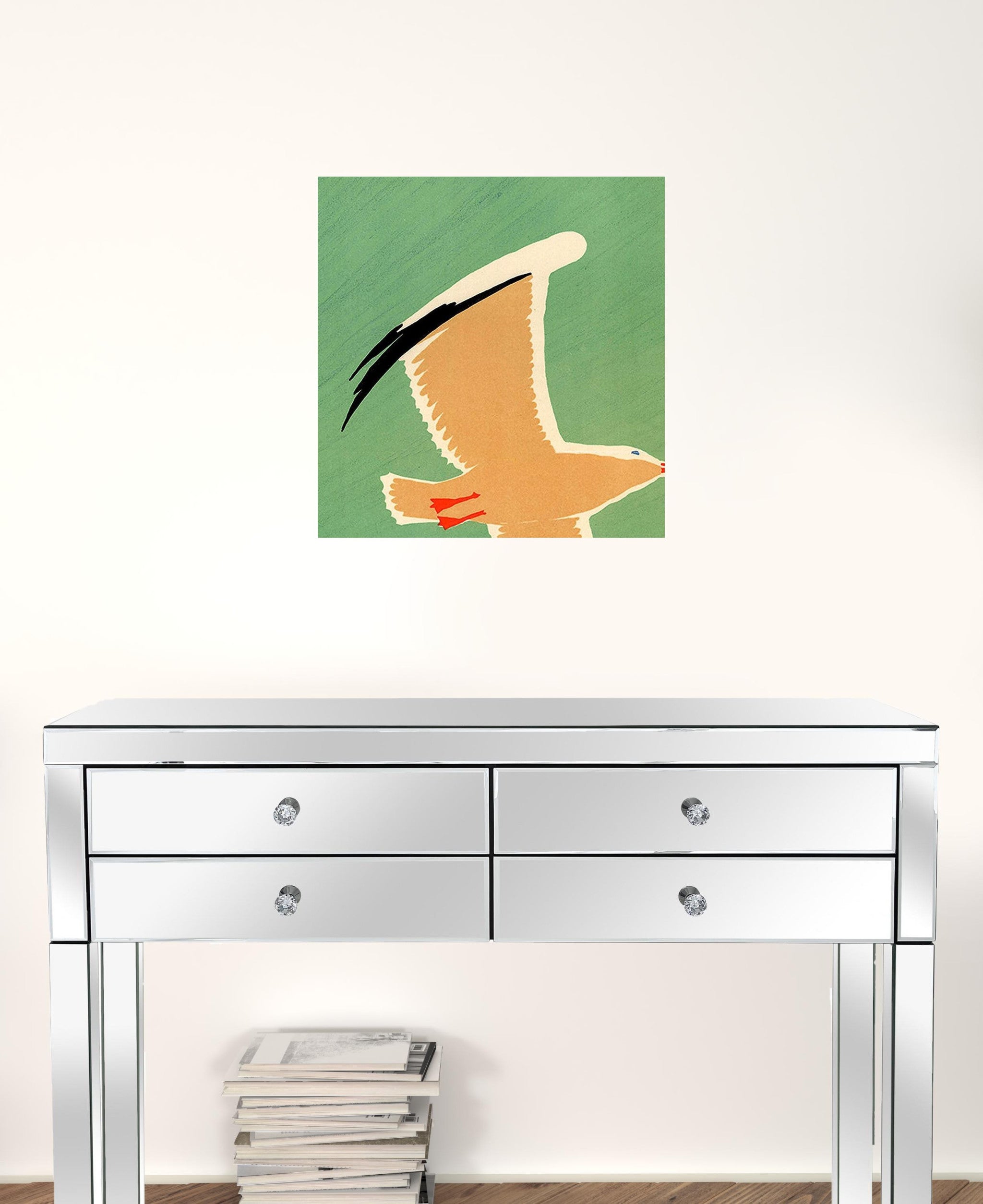 24" X 36" Birds Over Lake Michigan C1929 Vintage Travel Poster Wall Art