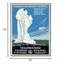 Yellowstone National Park c1938 Vintage Travel Poster Wall Art - 36