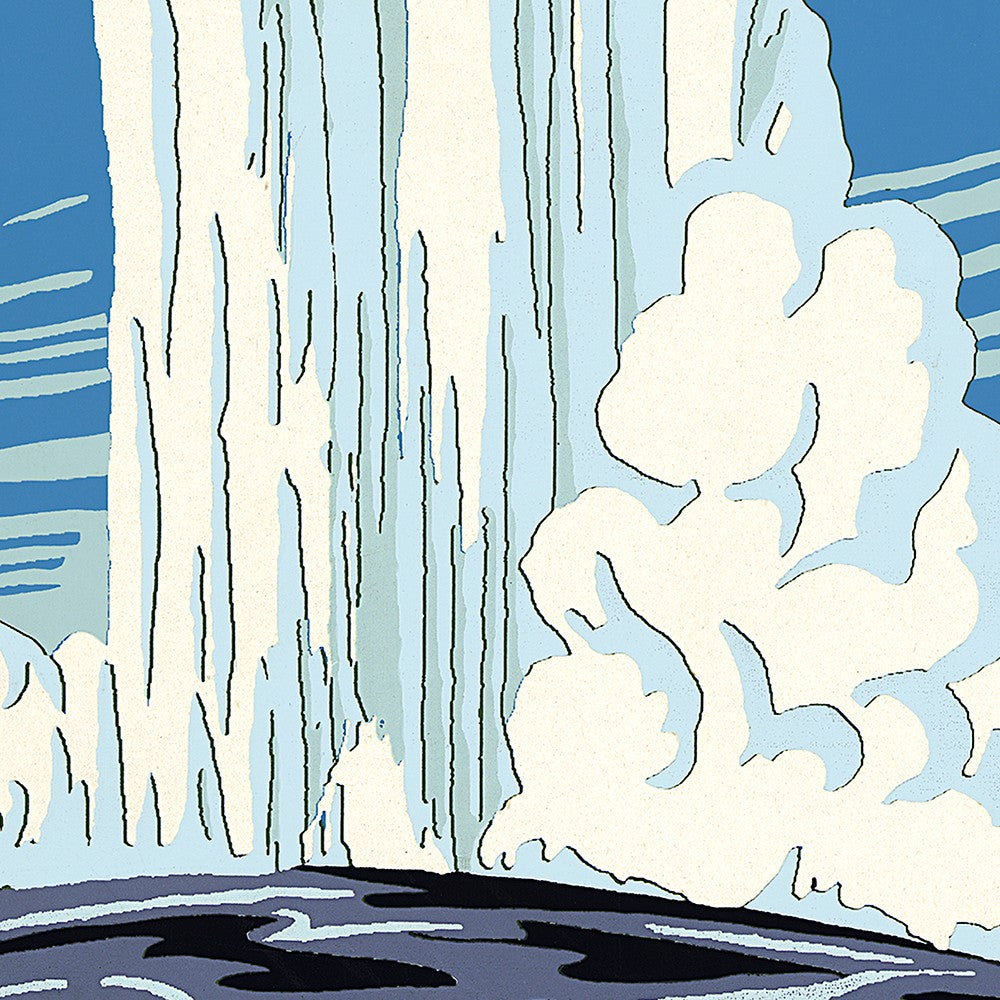 Yellowstone National Park c1938 Vintage Travel Poster Wall Art - 36" x 48"