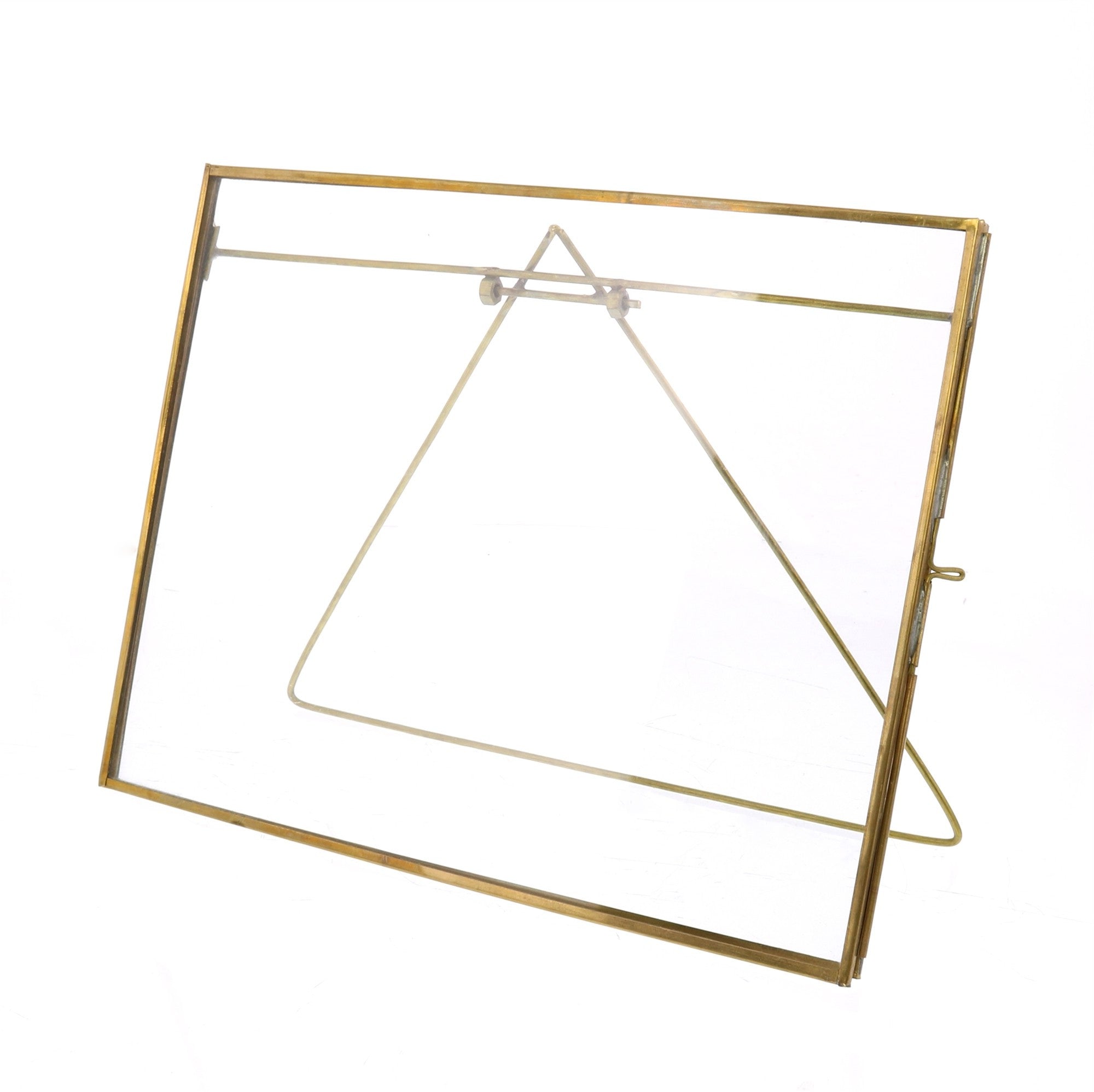 XL Gold Metal Horizontal Glass Frame