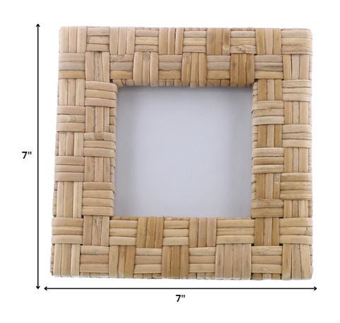 4x4 Woven Bamboo Square Frame