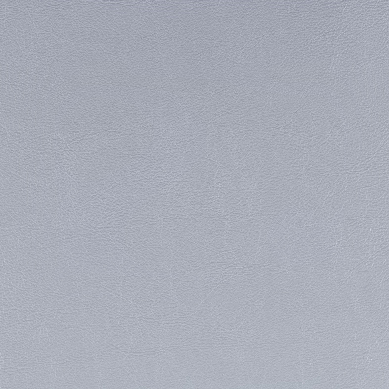 18" Silver Faux Leather Ottoman