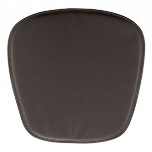 17" X 17" Espresso Synthetic Solid Color Dining Chair Cushion Seat Cushion